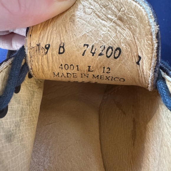 Frye Pre-Loved Carson Oxford Women's Shoes Navy Blue - Picture 10 of 17